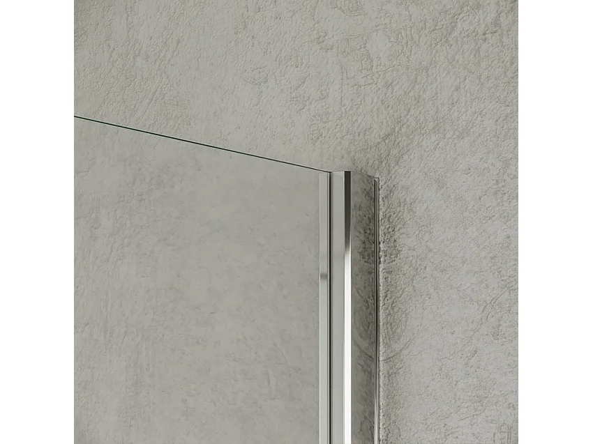 Box doccia parete in vetro 8mm trasparente temperato 100x190cm Walk In