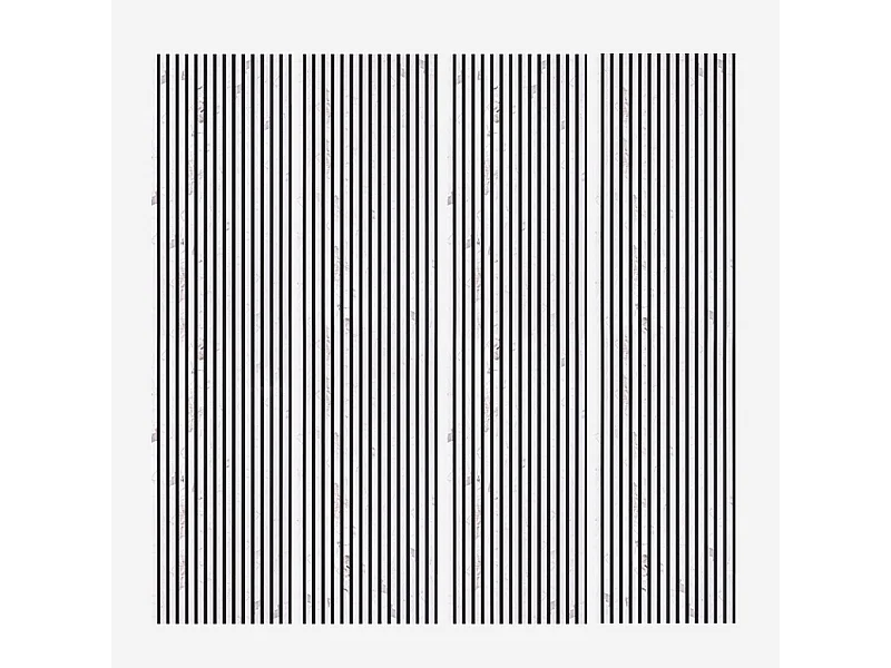 4 x paneles fonoabsorbentes decorativos de 240x60 cm efecto mármol blanco Kover-M