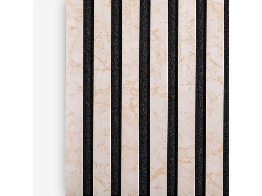 4 x paneles fonoabsorbentes efecto mármol rosa de 240x60 cm Kover-MR