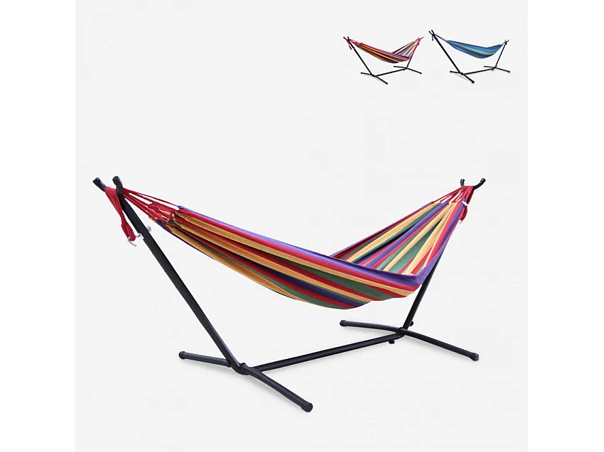 Hamaca de jardín exterior con altura regulable Pokhara - Fantasía de Mar 1