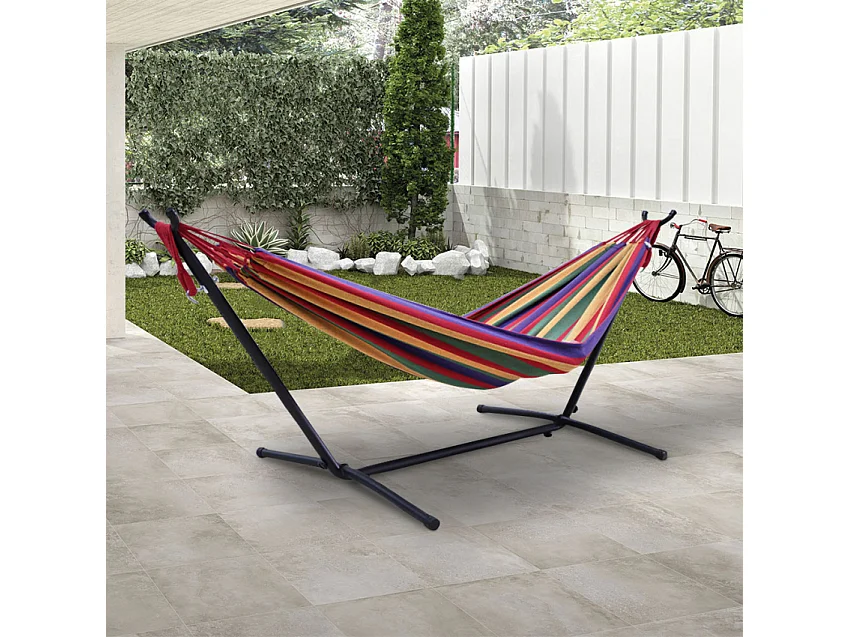 Hamaca de jardín exterior con altura regulable Pokhara - Fantasía de Mar 1