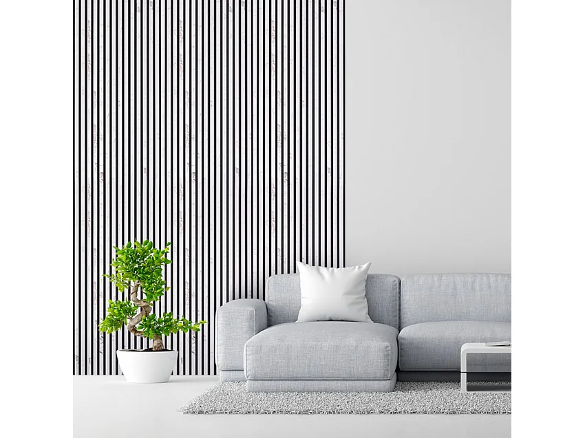 4 paneles acústicos decorativos efecto mármol blanco 120x60 cm Tabb-M