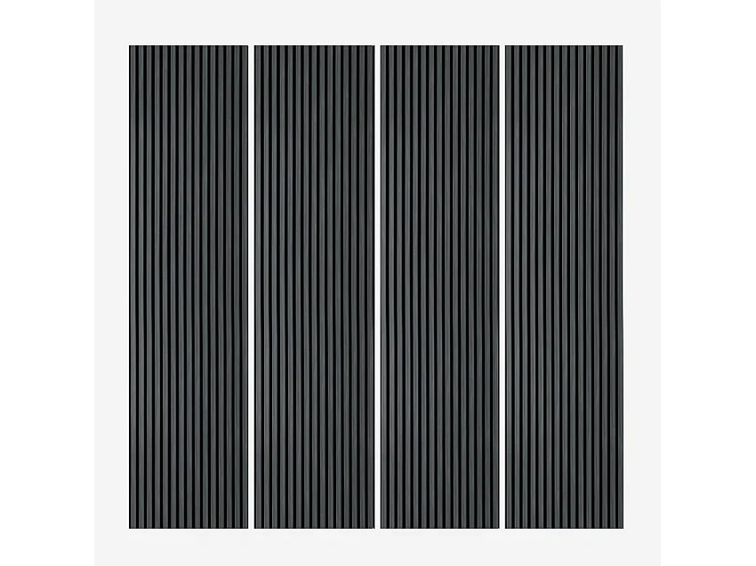 4 x Akustikpaneele 240x60cm aus Ebenholz für Wand Design Kover-E