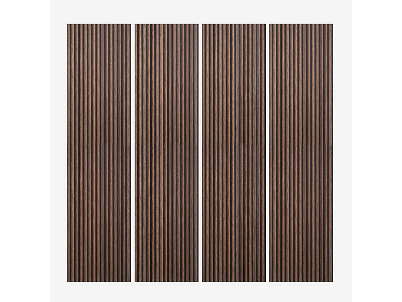 4 paneles de madera fonoabsorbentes 3D para Interiores 240x60 cm Kover-SO