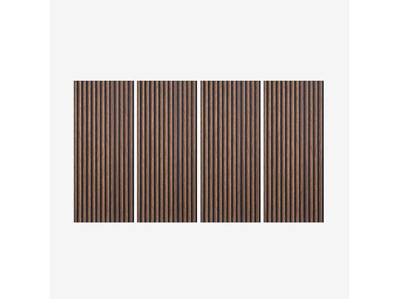 4 paneles fonoabsorbentes de madera de 120x60 cm decorativos 3D Tabb-SO