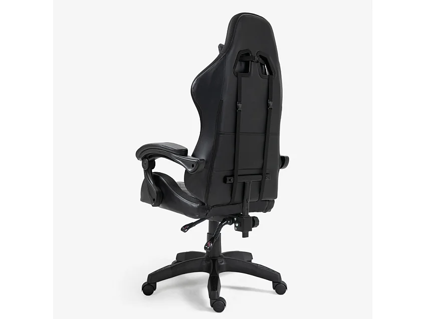 Silla Gaming ergonómico y cojín lumbar Egli con LED The Horde