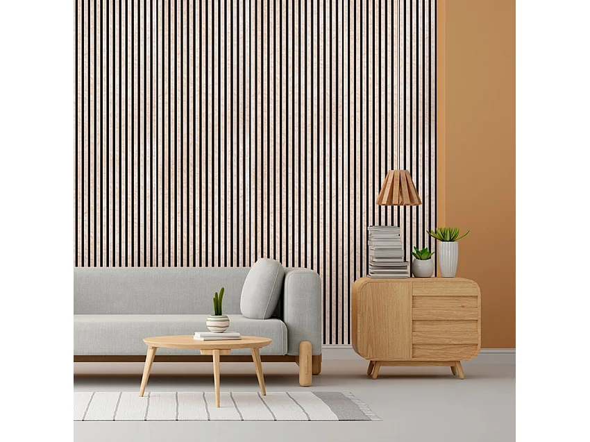 4 paneles fonoabsorbentes para pared de 120x60 cm efecto mármol rosa Tabb-MR