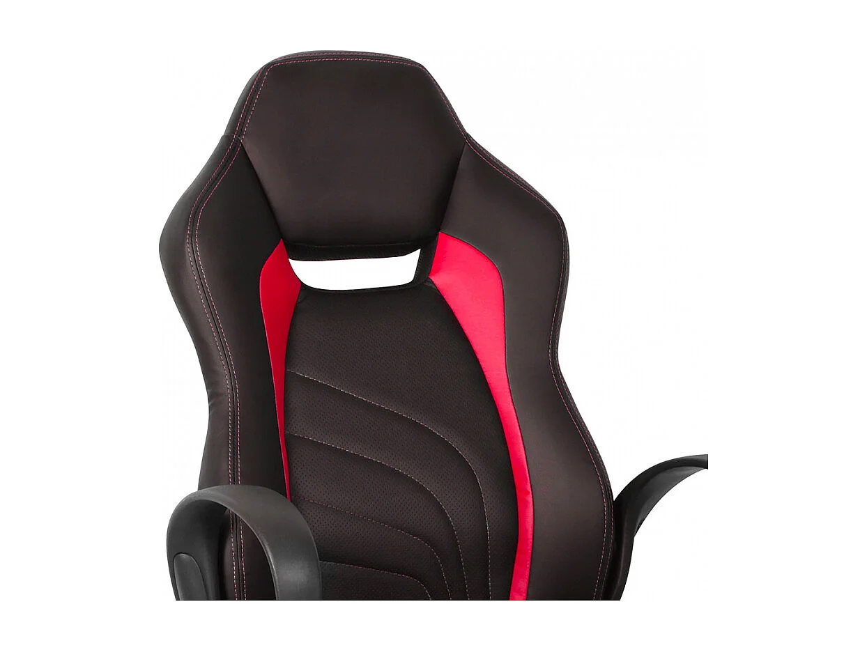 Silla de oficina ergonómica en polipiel estilo deportivo Racer Buriram Fire