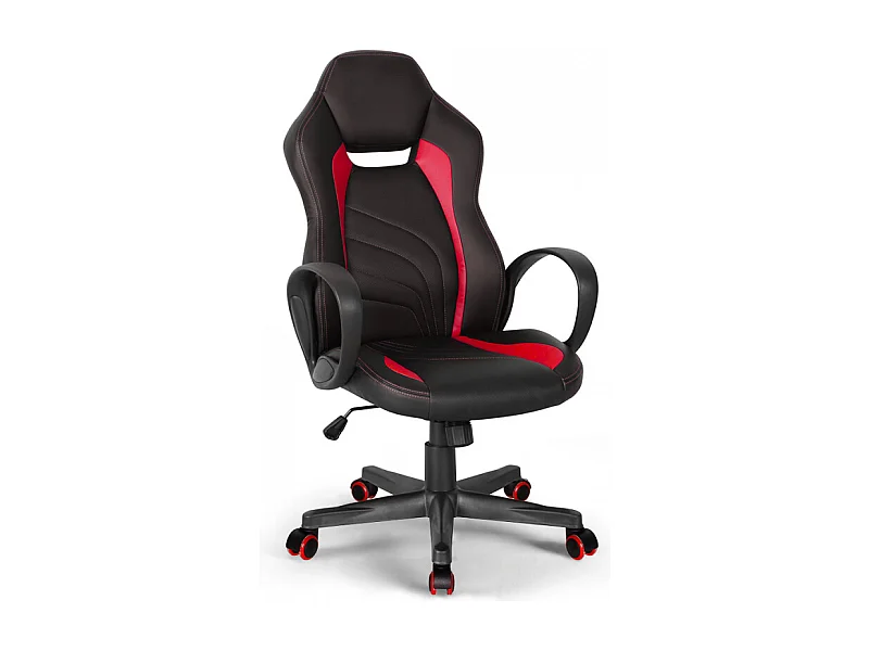 Silla de oficina ergonómica en polipiel estilo deportivo Racer Buriram Fire