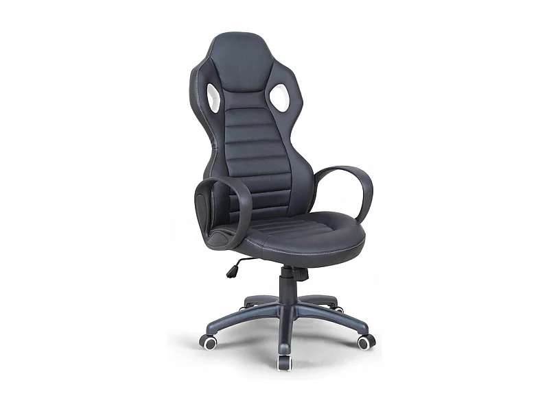 Silla ergonómica polipiel gamer y de oficina de diseño deportivo Racer GP