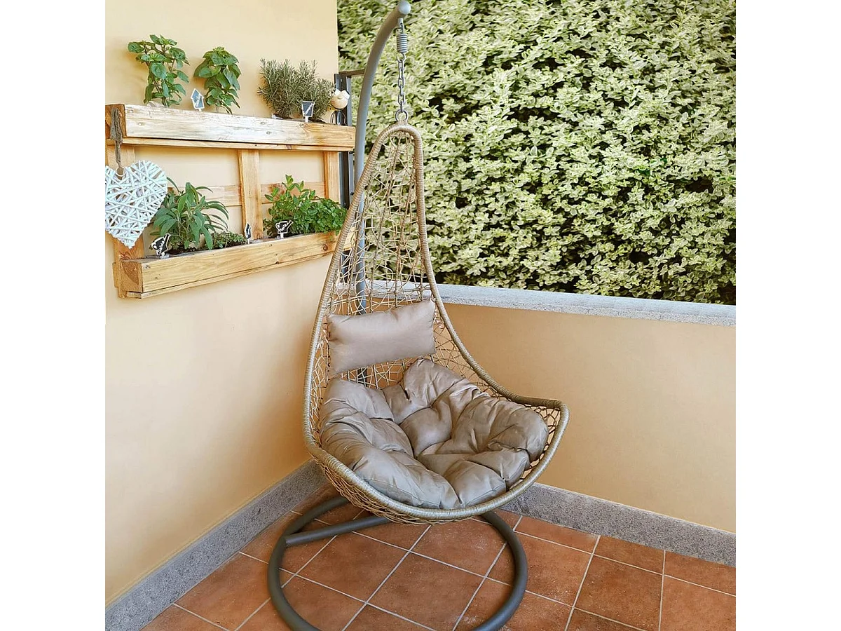 Hängesessel Schaukelstuhl Ponza - Braun