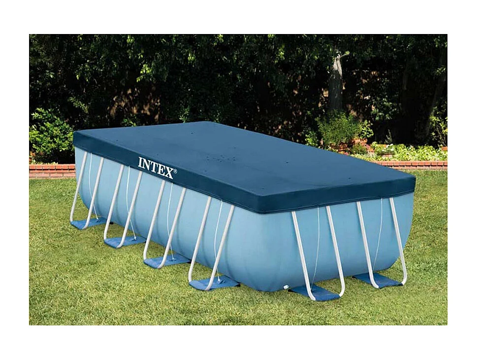 Telo copertura piscine Intex 28037 universale fuori terra rettangolare 398x184 cm