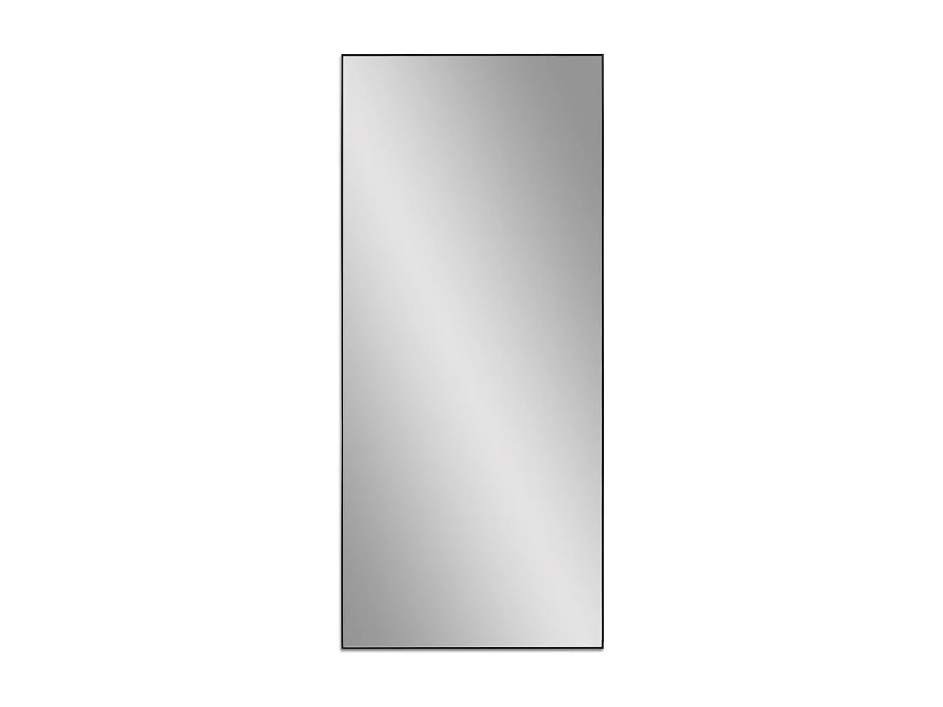 Wandspiegel 180x80cm groß aufrecht schwarz modern Hamstur-B
