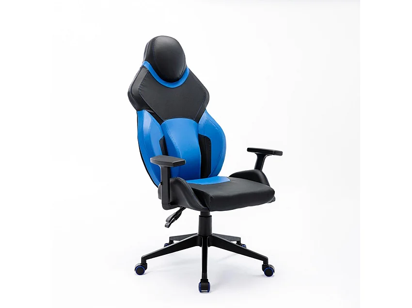 Silla videojuegos gaming ergonómica polipiel regulable deportiva Portimao Sky