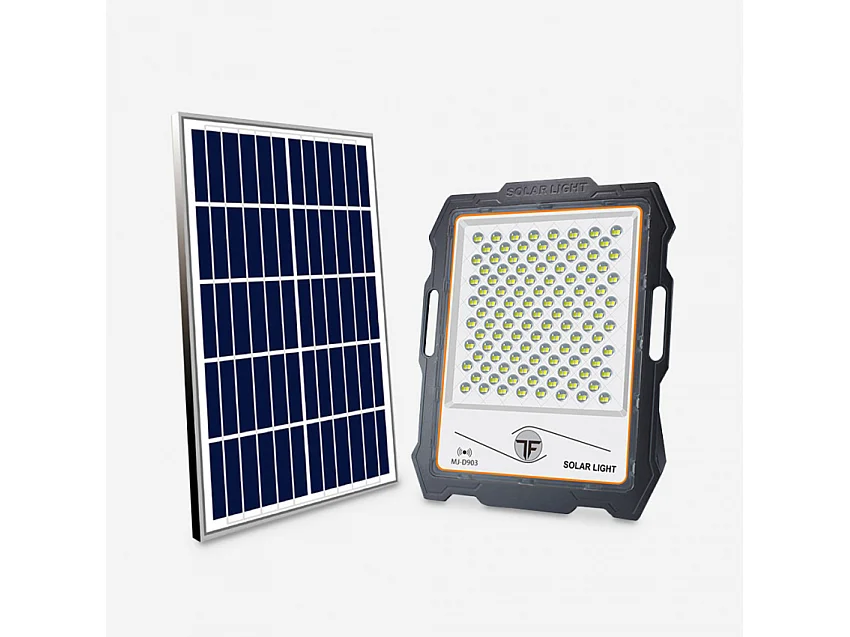 Inluminatio L Tragbares LED-Flutlicht 300W Solarpanel 3000 Lumen Fernbedienung