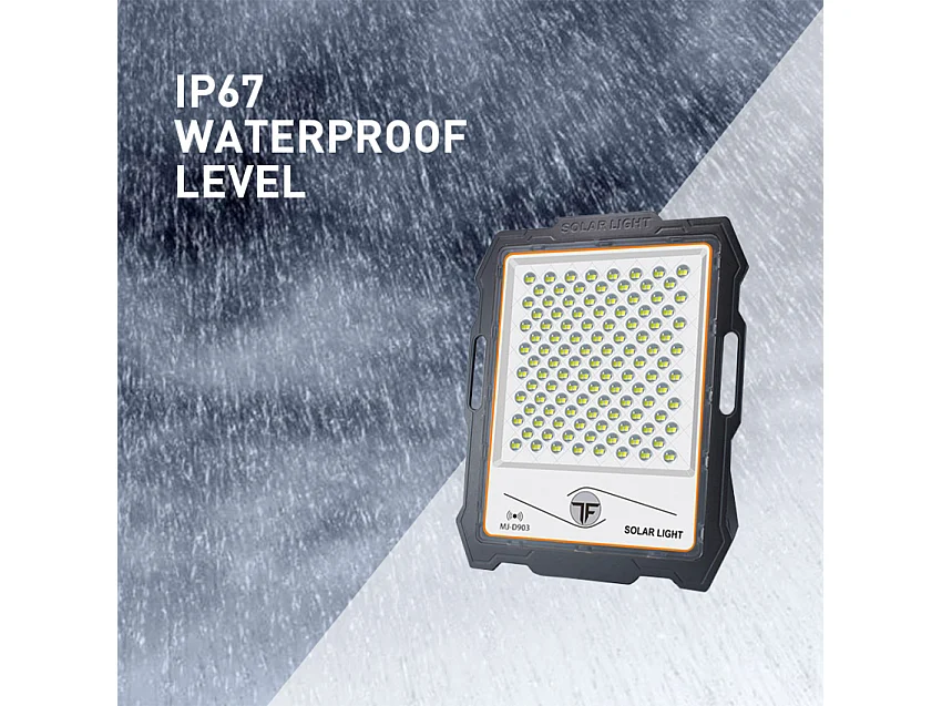 Inluminatio L Tragbares LED-Flutlicht 300W Solarpanel 3000 Lumen Fernbedienung