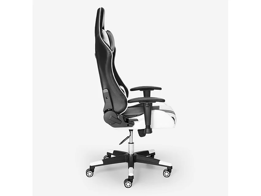 Silla ergonómica para juegos de oficina con cojines de reposabrazos ajustables Adelaide