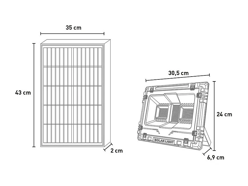 LED Solarstrahler Bluetooth Toscor M