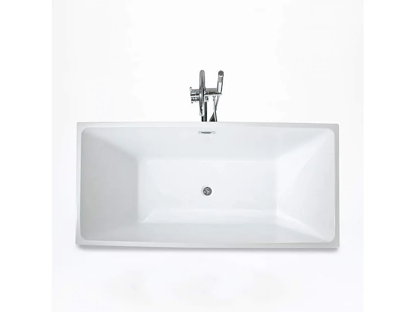 Bañera Independiente Diseño Clásico Rectangular De Resina Eubea