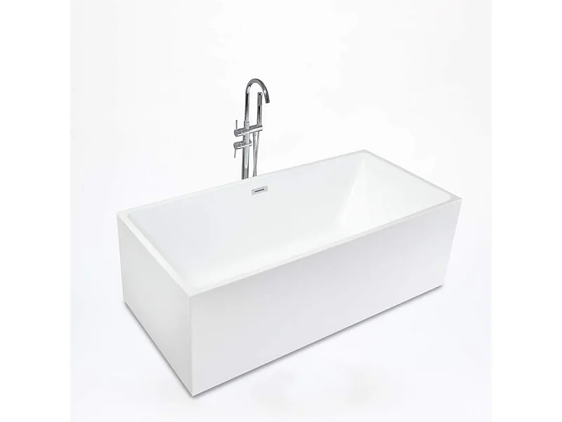 Bañera Independiente Diseño Clásico Rectangular De Resina Eubea