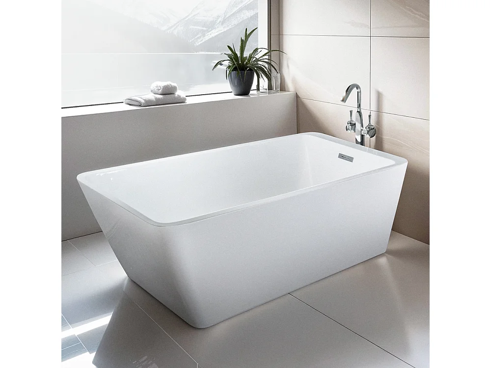 Bañera Exenta Rectangular Independiente Milo