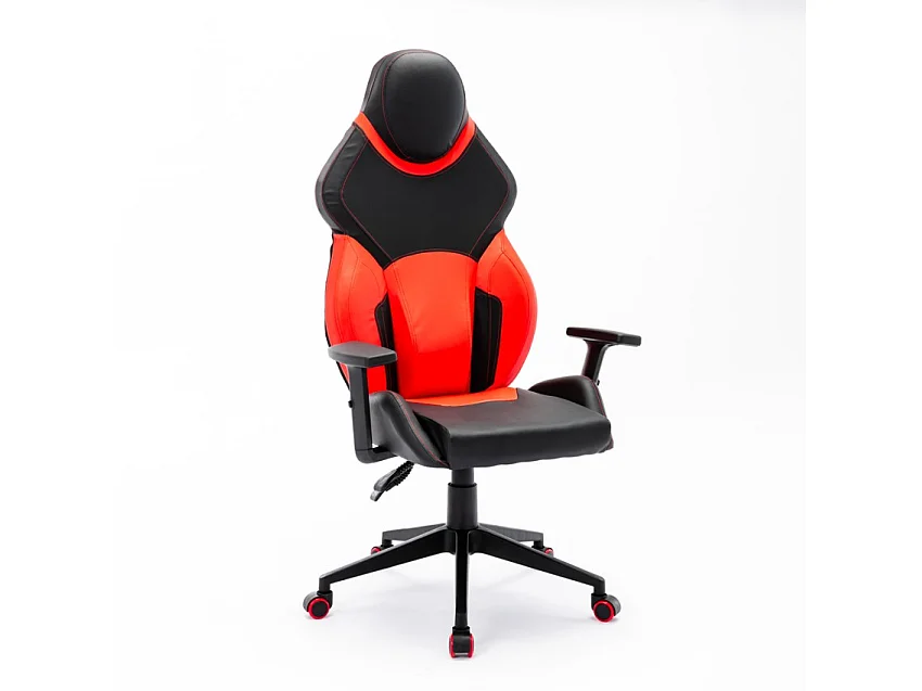 Silla videojuegos gaming ergonómica polipiel deportiva regulable Portimao Fire