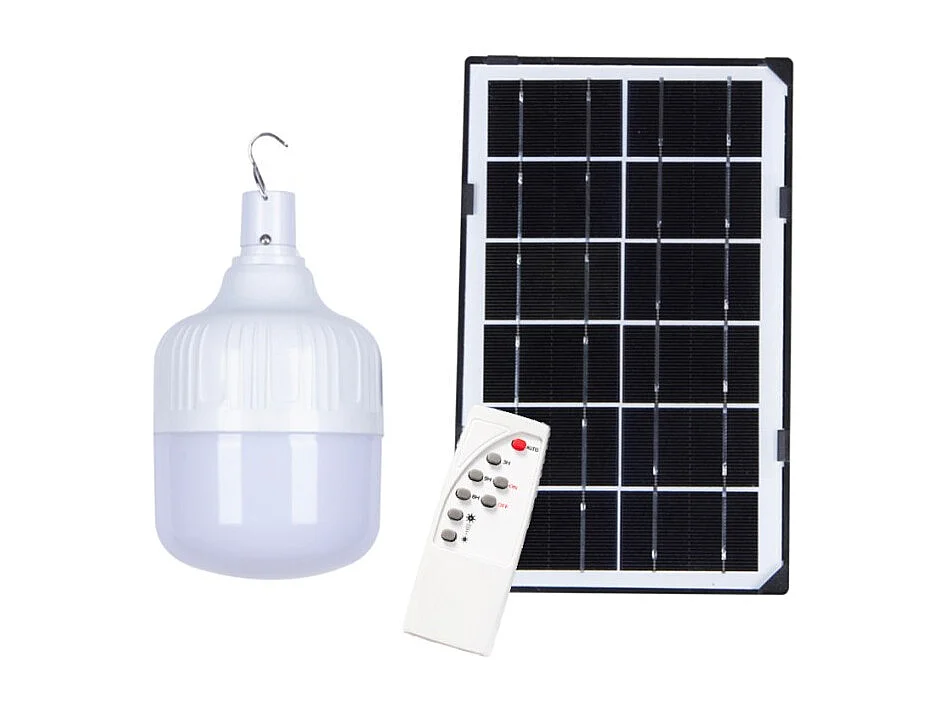 Tragbare 50-W-LED-Lampe mit Solarpanel und Fernbedienung SunStars