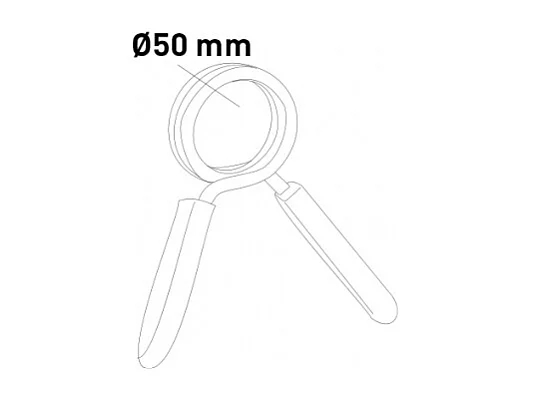 2 x Clips de disco de resorte para barra olímpica de 50 mm Flylock