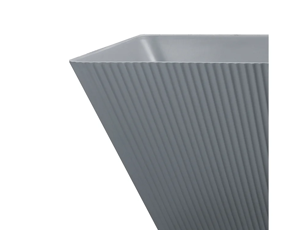 Bañera exenta rectangular de 170x75 cm gris mate Arkoi Moon