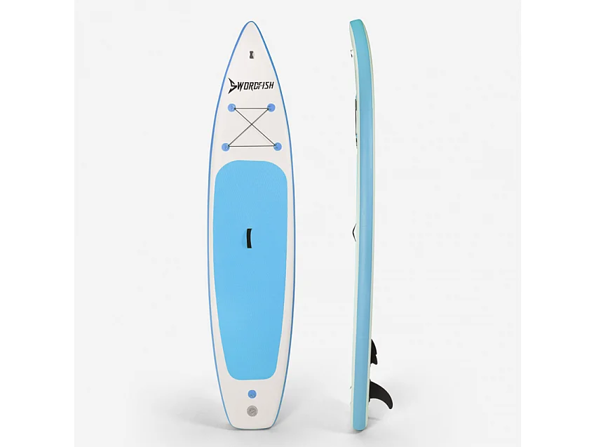 Aufblasbares Stand Up Paddle Board SUP 12'0 366cm Poppa - Blau