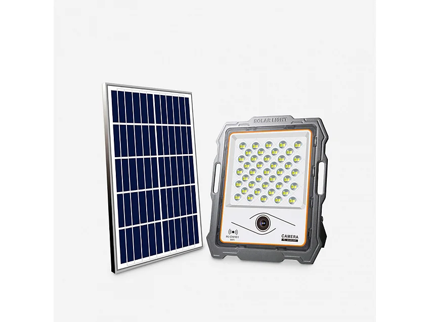 Conspicio M LED-Flutlicht 100W Solarpanel 2000 Lumen Wi-Fi-Kamera