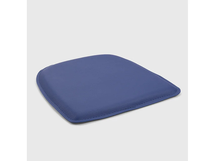 4 cojínes interior y exterior silla acolchado de polipiel 32x32 fix - Azul Marino