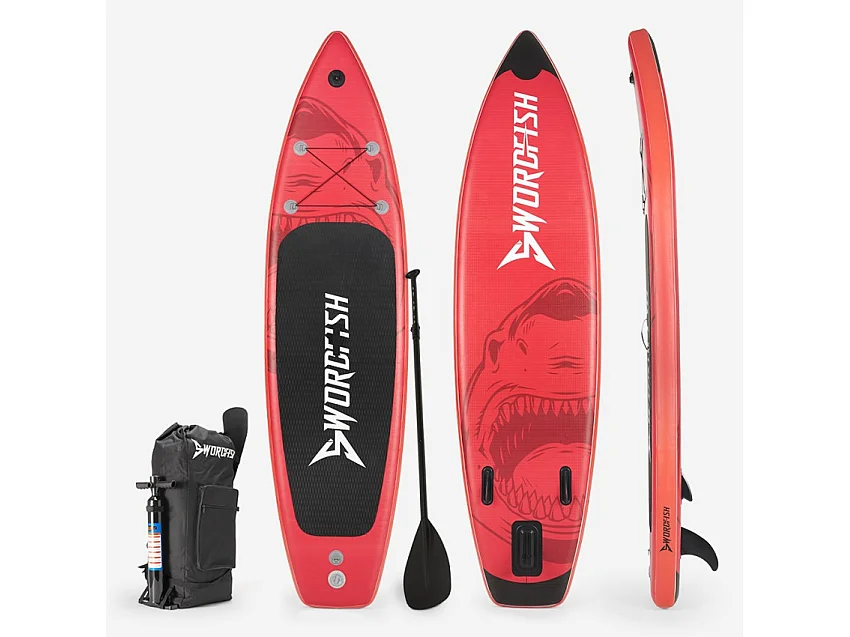 SUP Tabla hinchable Stand Up Paddle Touring para adultos 12'0 366 cm Red Shark Pro XL