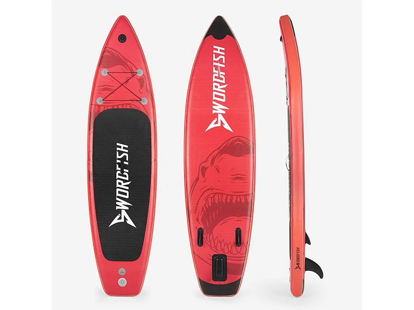 SUP Tabla hinchable Stand Up Paddle Touring para adultos 12'0 366 cm Red Shark Pro XL