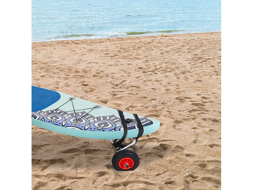 Transportwagen Anhänger für Kajak Kanu Paddel SUP Faltbar Rider