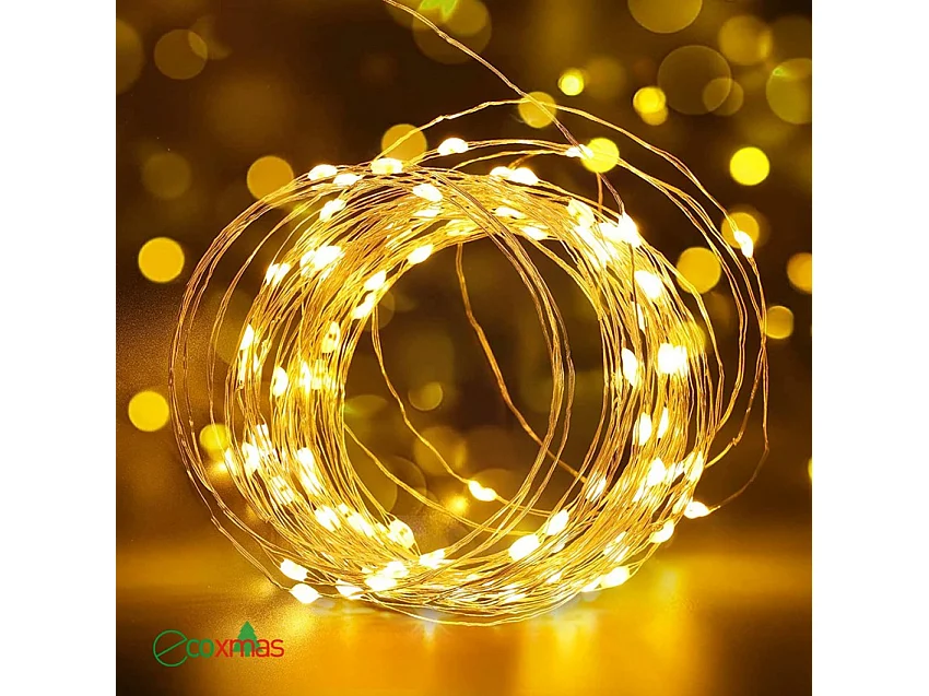 Lichterkette Solar 200 LED Weihnachten Garten, Balkon, Party NestX