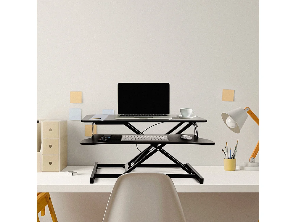 Höhenverstellbarer Desktop-PC-Monitorständer Jallo+ - Schwarz