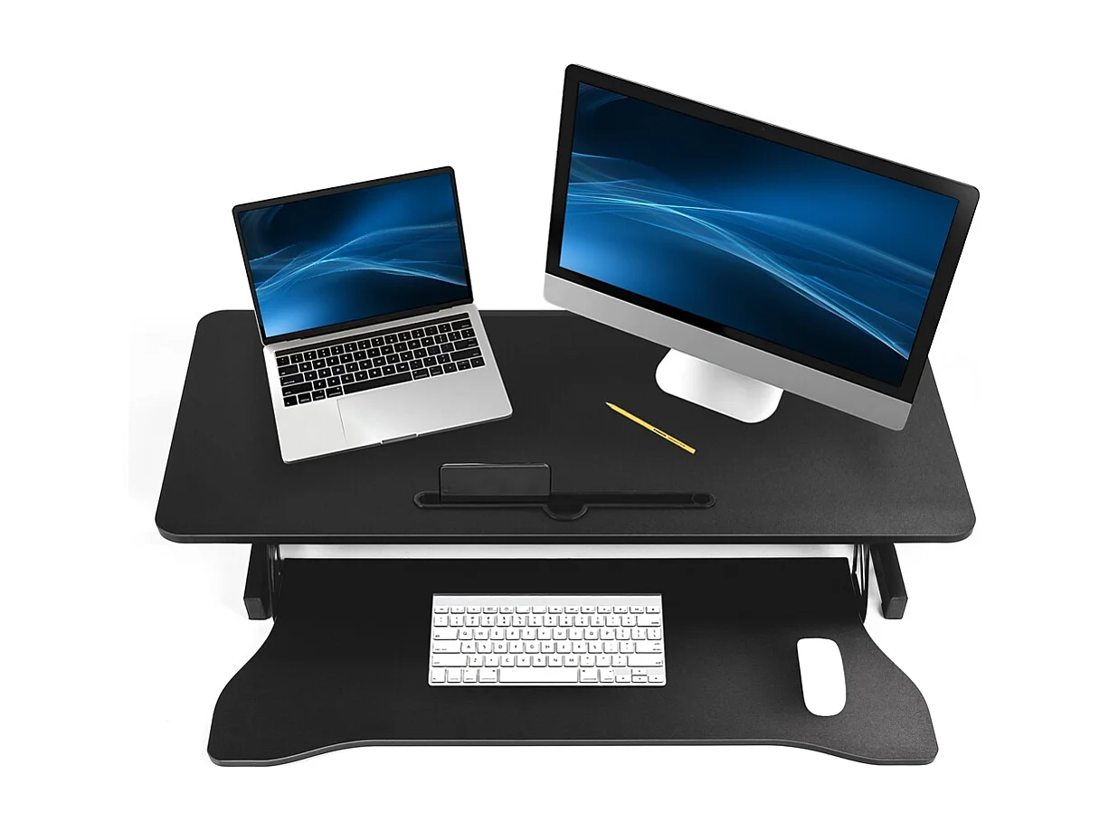 Höhenverstellbarer Desktop-PC-Monitorständer Jallo XL - Schwarz