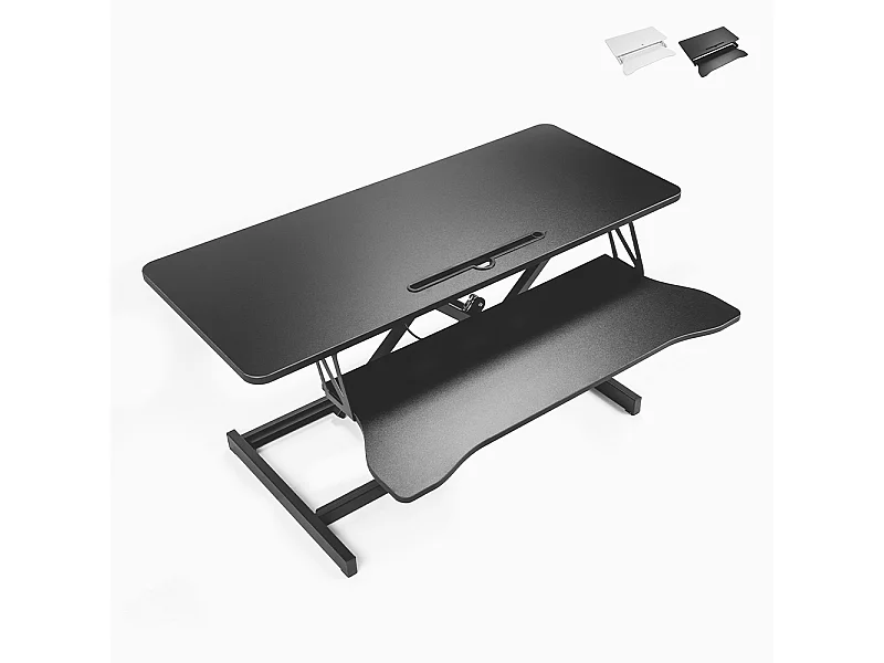 Höhenverstellbarer Desktop-PC-Monitorständer Jallo XL - Schwarz