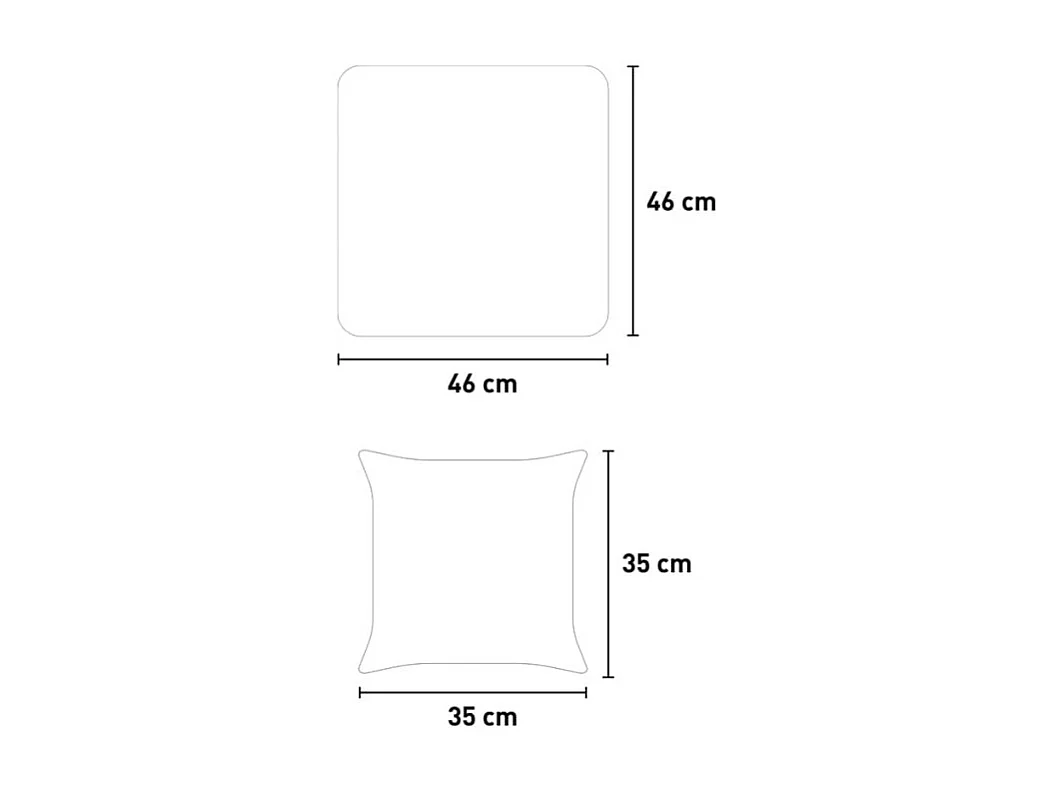 Set mit 2 beigefarbenen wasserdichten Kissen für Verve-Seilgartenstühle