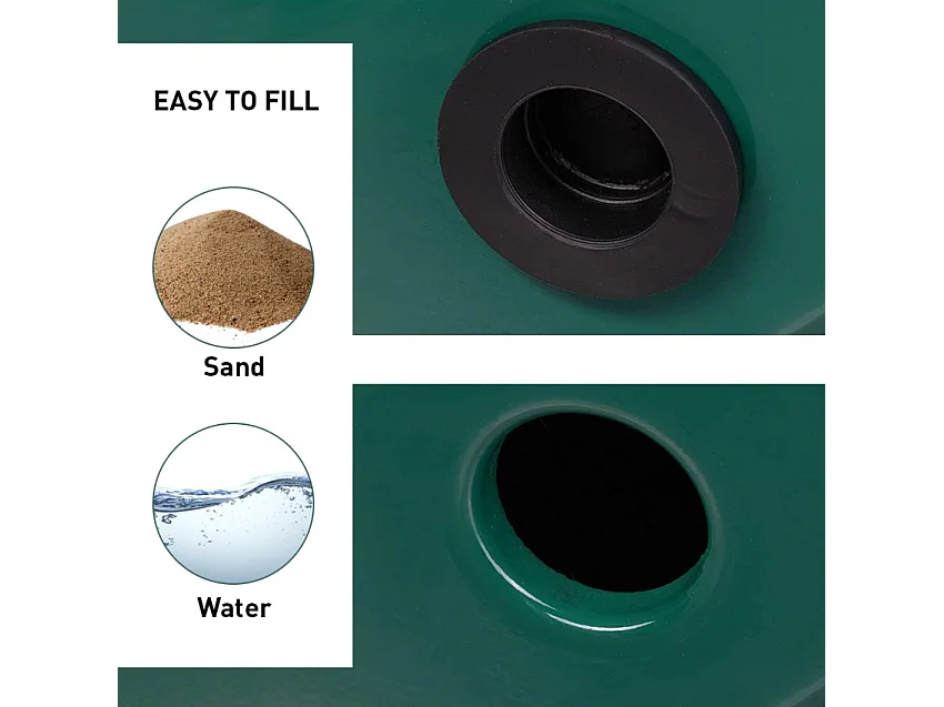 Rasenwalze 45-Liter aus Stahl für Sand und Wasser Grassy