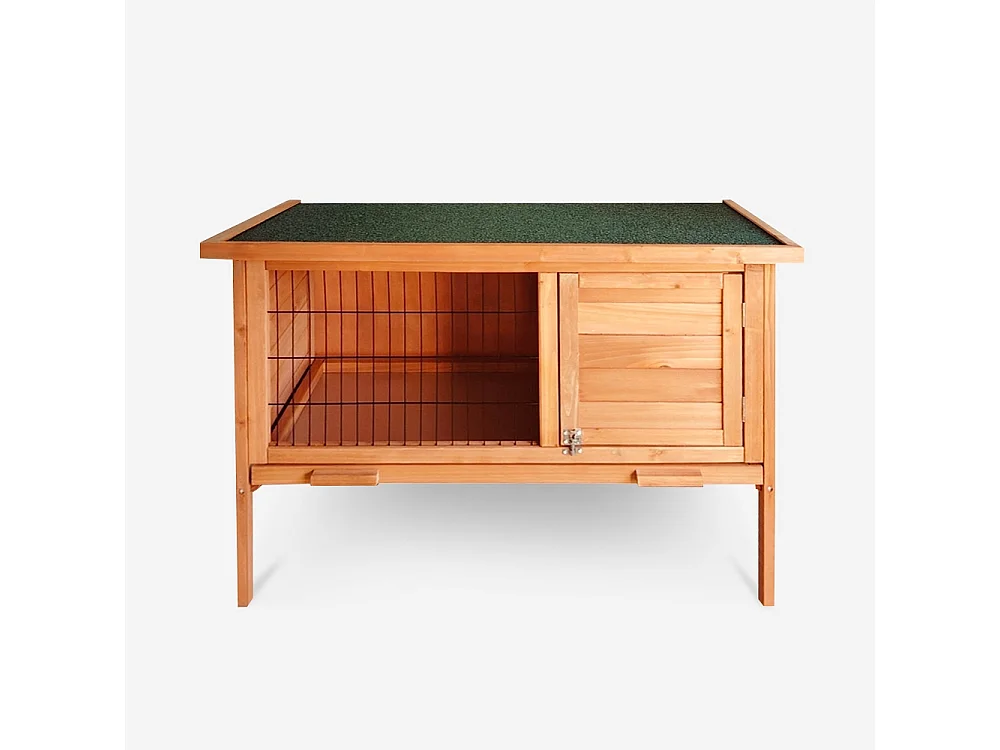 Kaninchenstall aus Holz für draußen Carrot