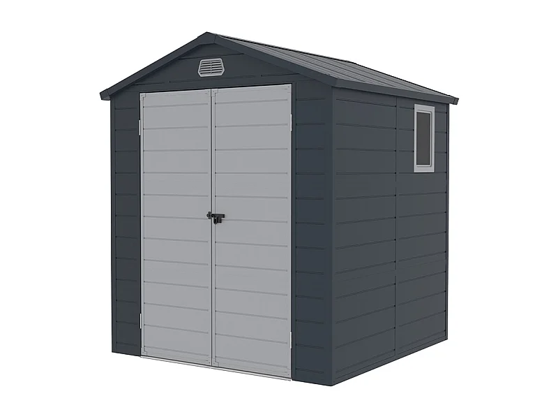 Casetta gerätehaus aus polypropylen für den garten 192x190x219cm Bracciano