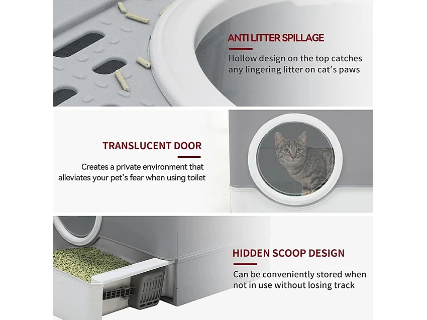 Katzentoilette mit leicht zu reinigender Schublade  Cataway