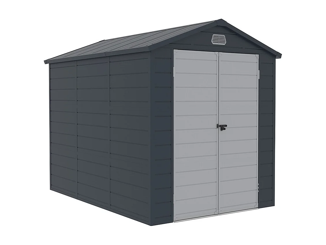 Casetta da giardino 192x278x219cm in polipropilene da esterno Trasimeno