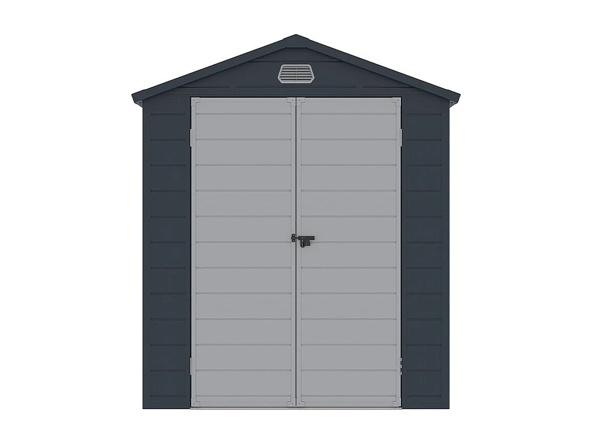 Casetta da giardino 192x278x219cm in polipropilene da esterno Trasimeno