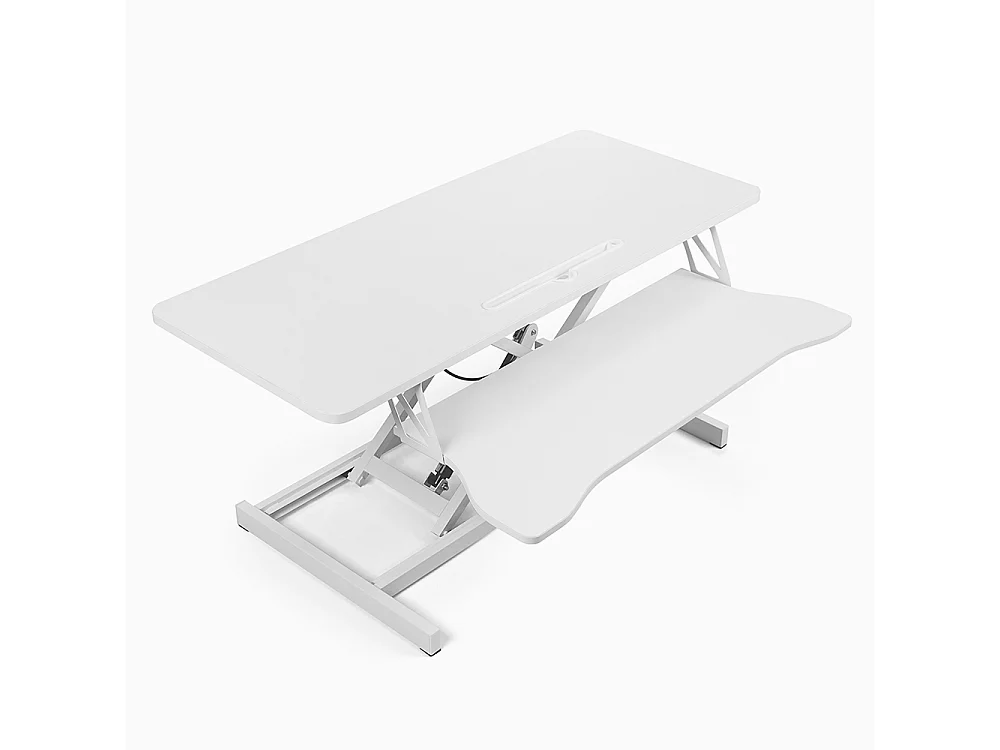 Höhenverstellbarer Desktop-PC-Monitorständer Jallo XL - Weiß