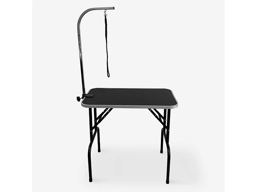 Mesa de aseo y corte para perros y animales plegable con correa Mastiff - Negro