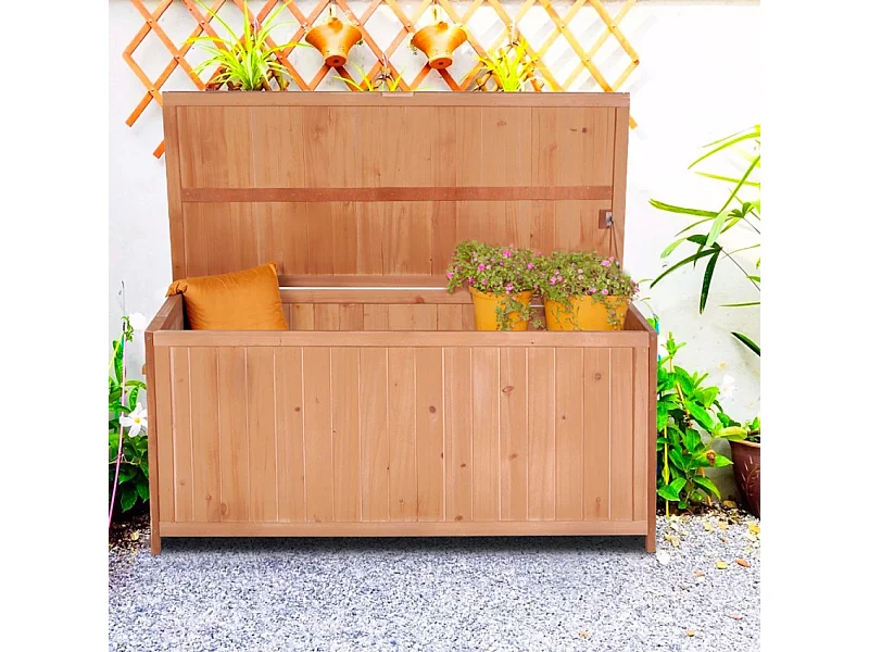 Holzkiste Aufbewahrungsbox Gartengeräte Teal