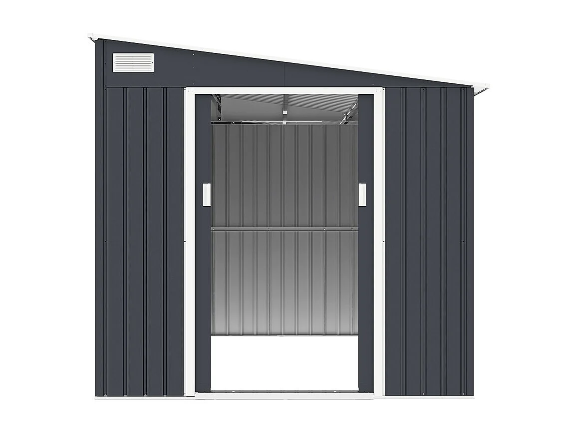 Casetta in metallo per giardino porta attrezzi 214x257x193cm Ostuni